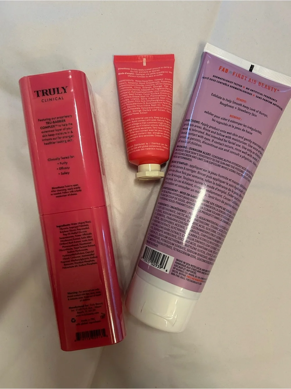 TRULY Pink Body Care Set with Pink & Red Accents